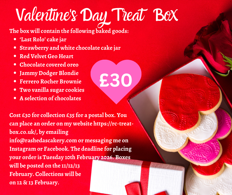 Valentine’s Day Treat Box – Luxury Postal Valentine’s Bakes | UK Delivery