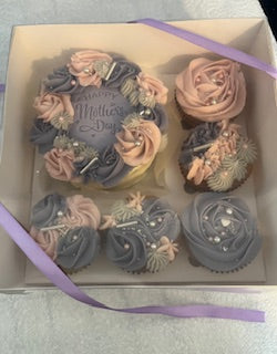 Mother's Day Bento Cake and Cupcakes