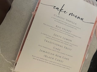 Wedding Cake taster boxes
