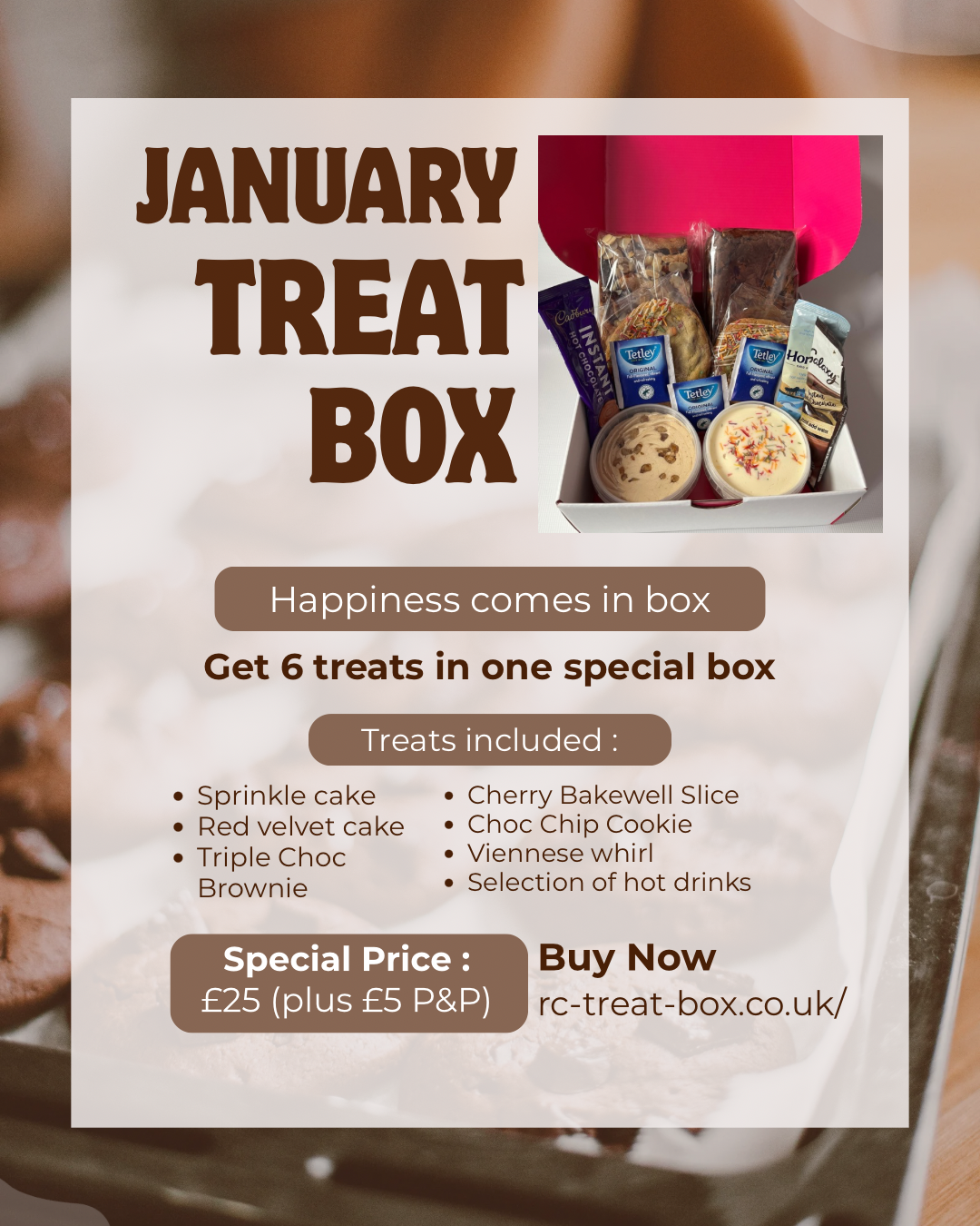 January Treat Box – Postal Dessert Box (UK Delivery)